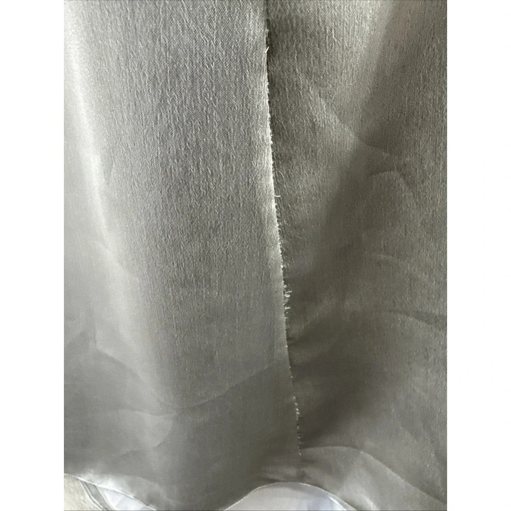 Silver Beaded Gown Sz‎ 6 Y2K Ruched Bodice Evening Dress Formal Glam - Picture 10 of 16